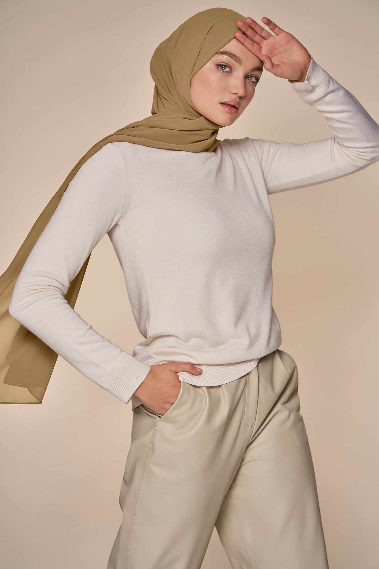 Everyday Chiffon Hijab - Camel