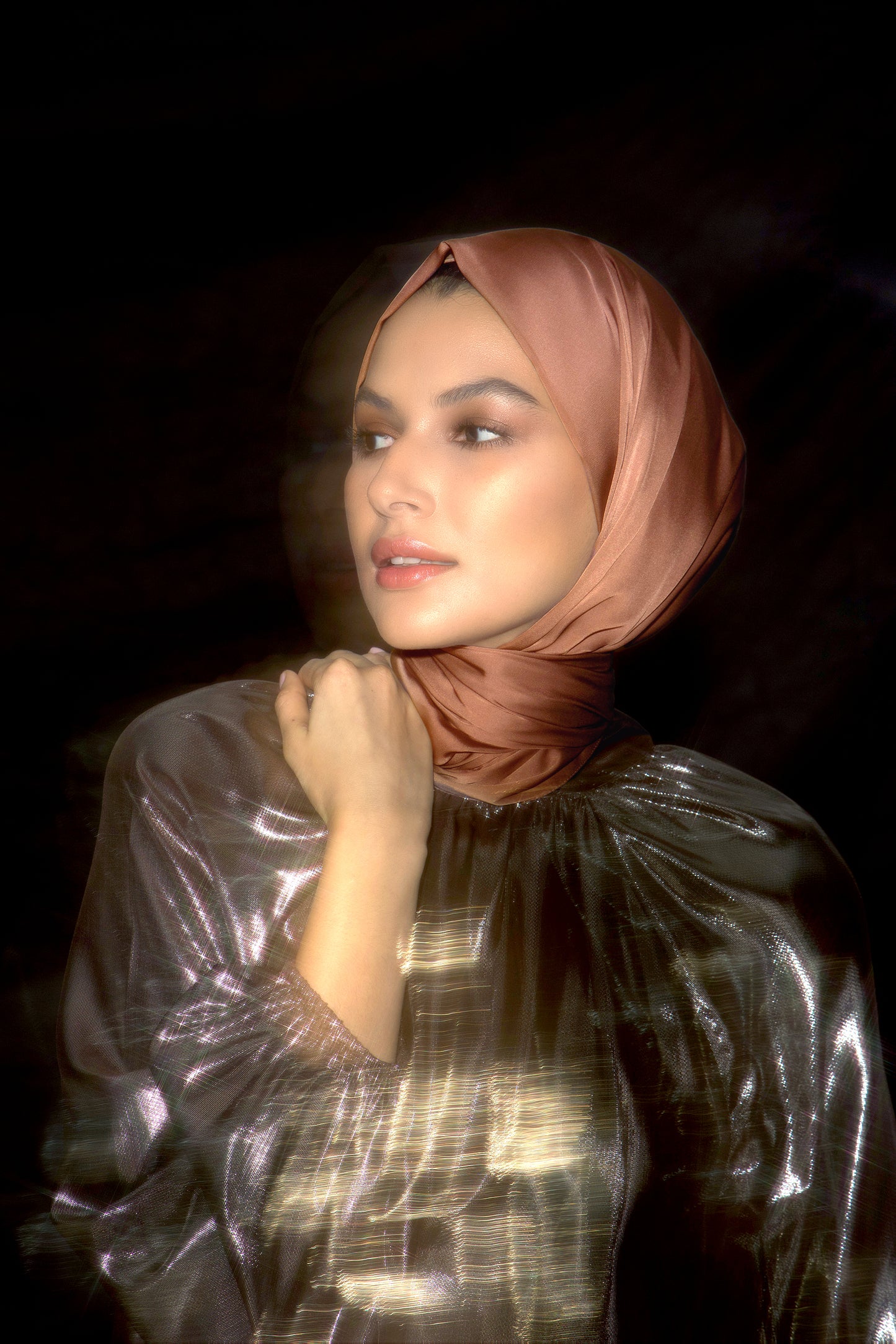 Perfect Satin Hijab - Chestnut