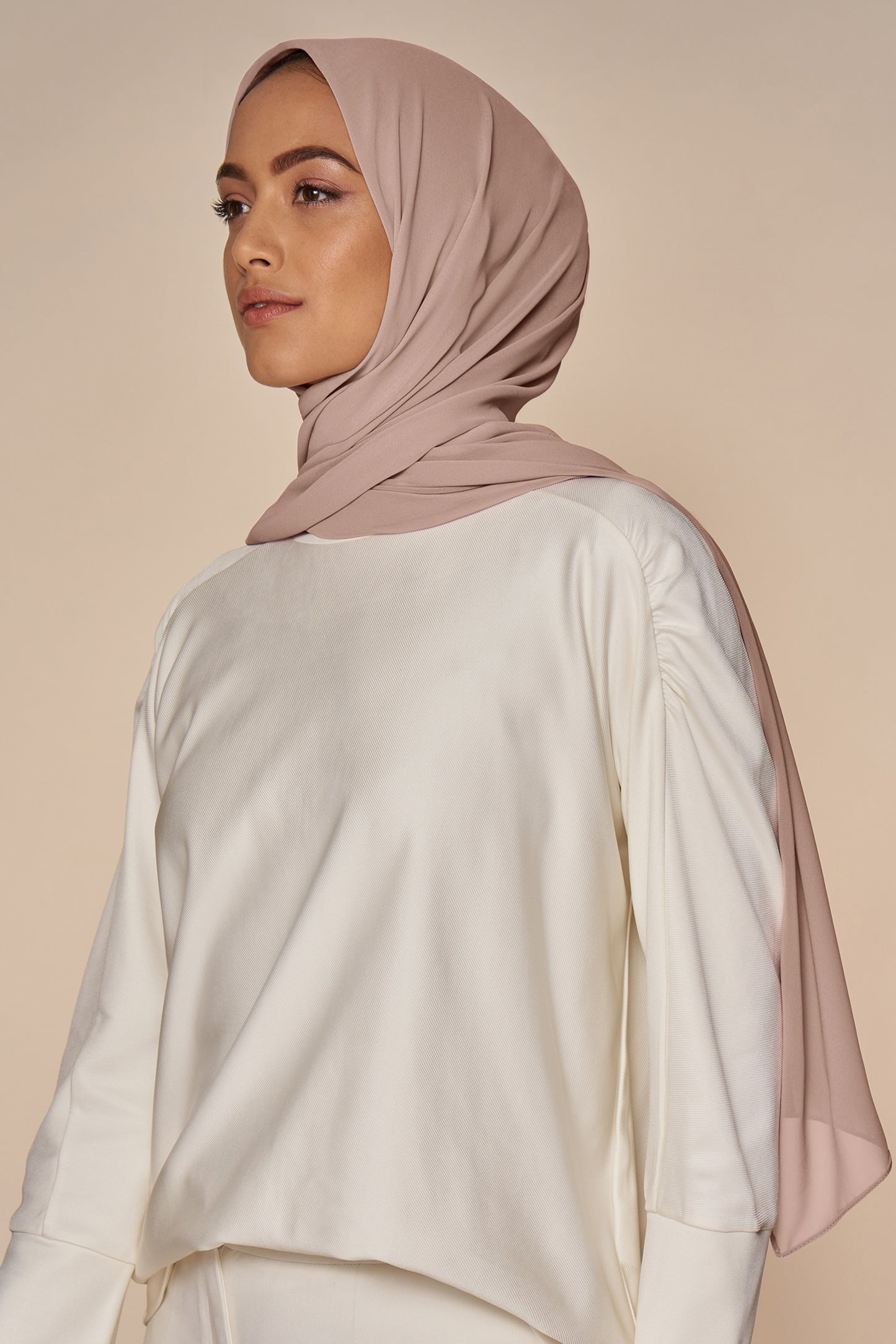 Everyday Chiffon Hijab - Dusty Mauve