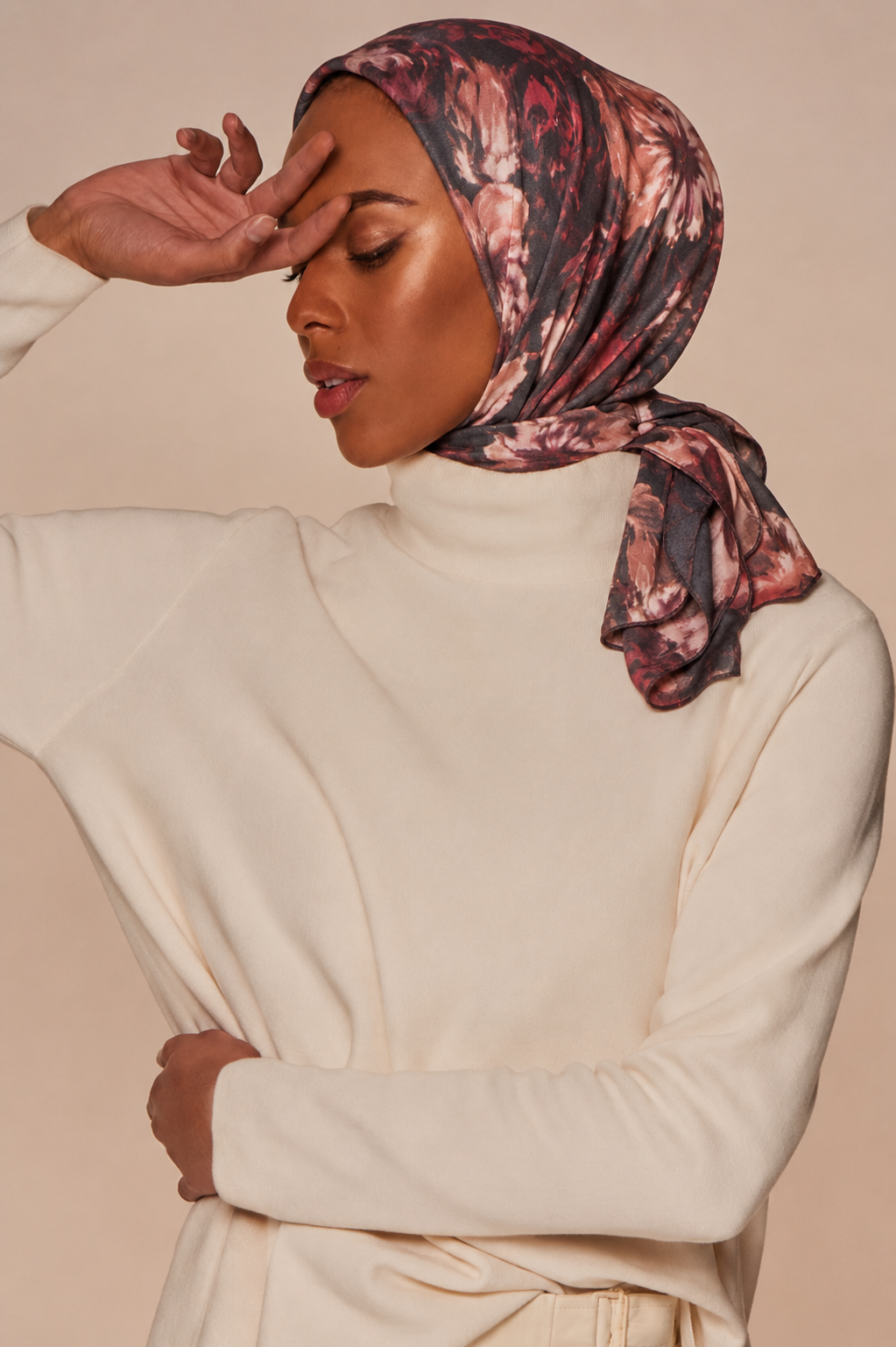 Bordeaux Bloom Hijab