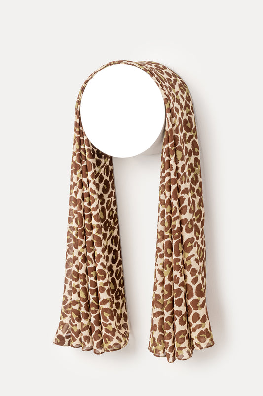 Velvet Leopard Hijab