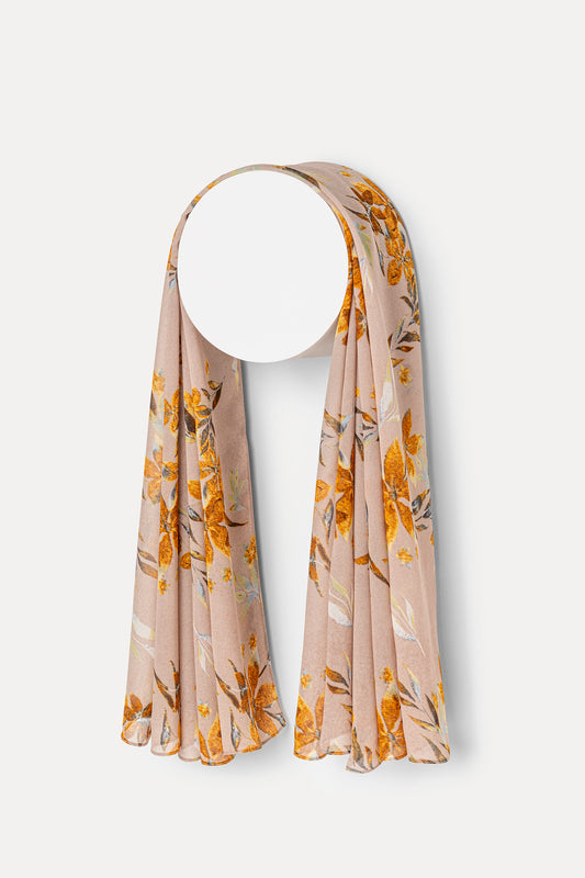 Suede Blossom Hijab