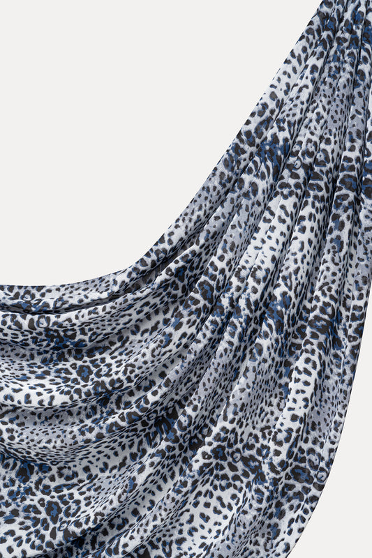 lndigo Leopard Hijab