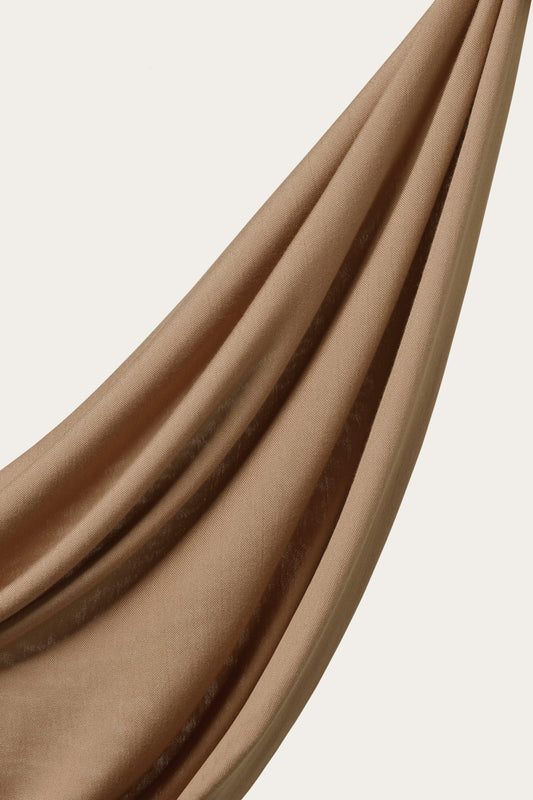 Bamboo Woven Hijab - Fawn