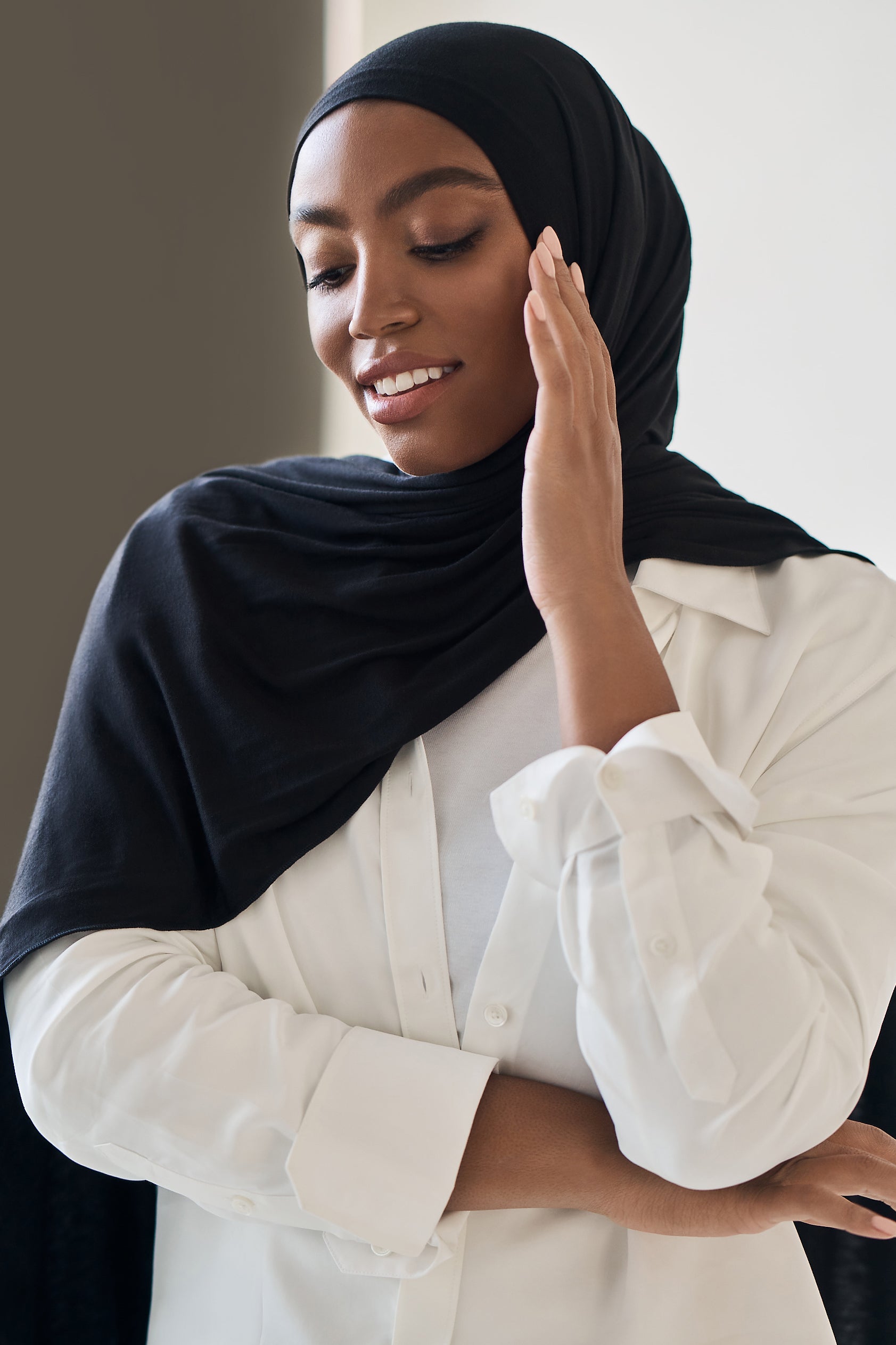 vegne Relativ størrelse surfing Black Premium Jersey Hijab – Haute Hijab