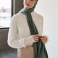 Premium Jersey Hijab - Matte Green