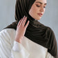 Premium Jersey Hijab - Faded Black
