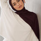 Premium Jersey Hijab - Deep Fig