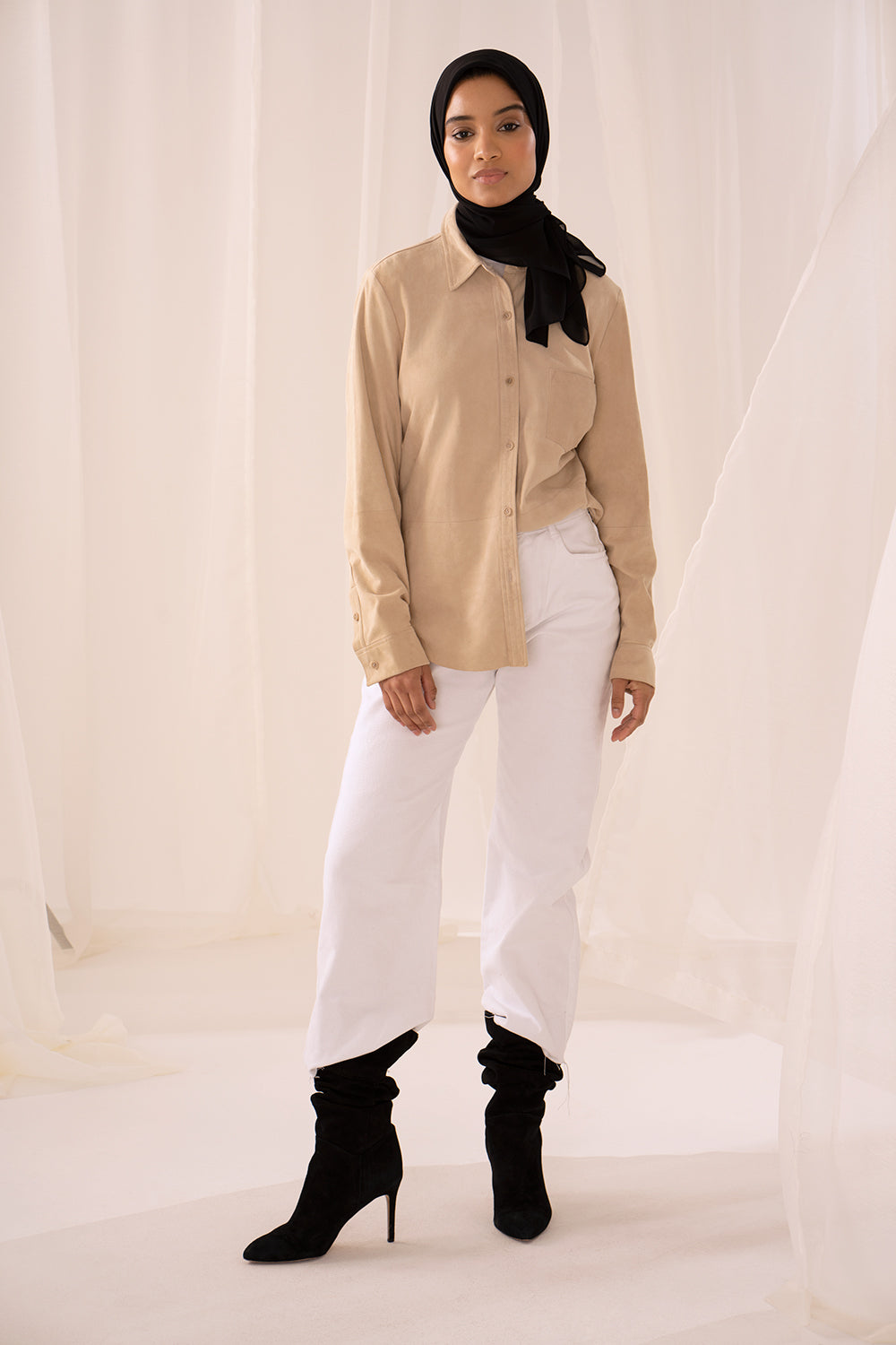 Recycled Chiffon Hijab - Black