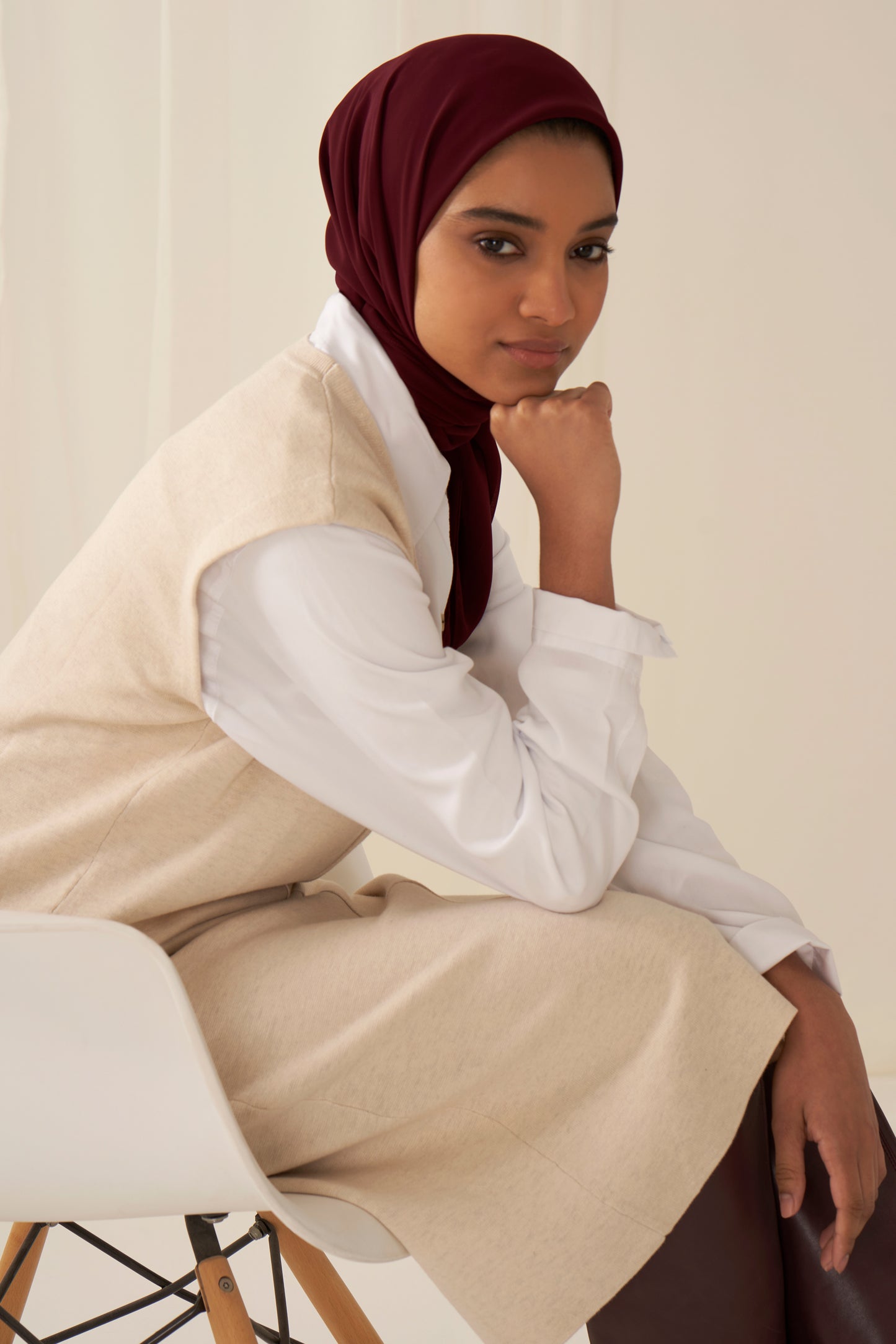 Everyday Chiffon Hijab - Bordeaux