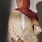 Premium Jersey Hijab - Terracotta