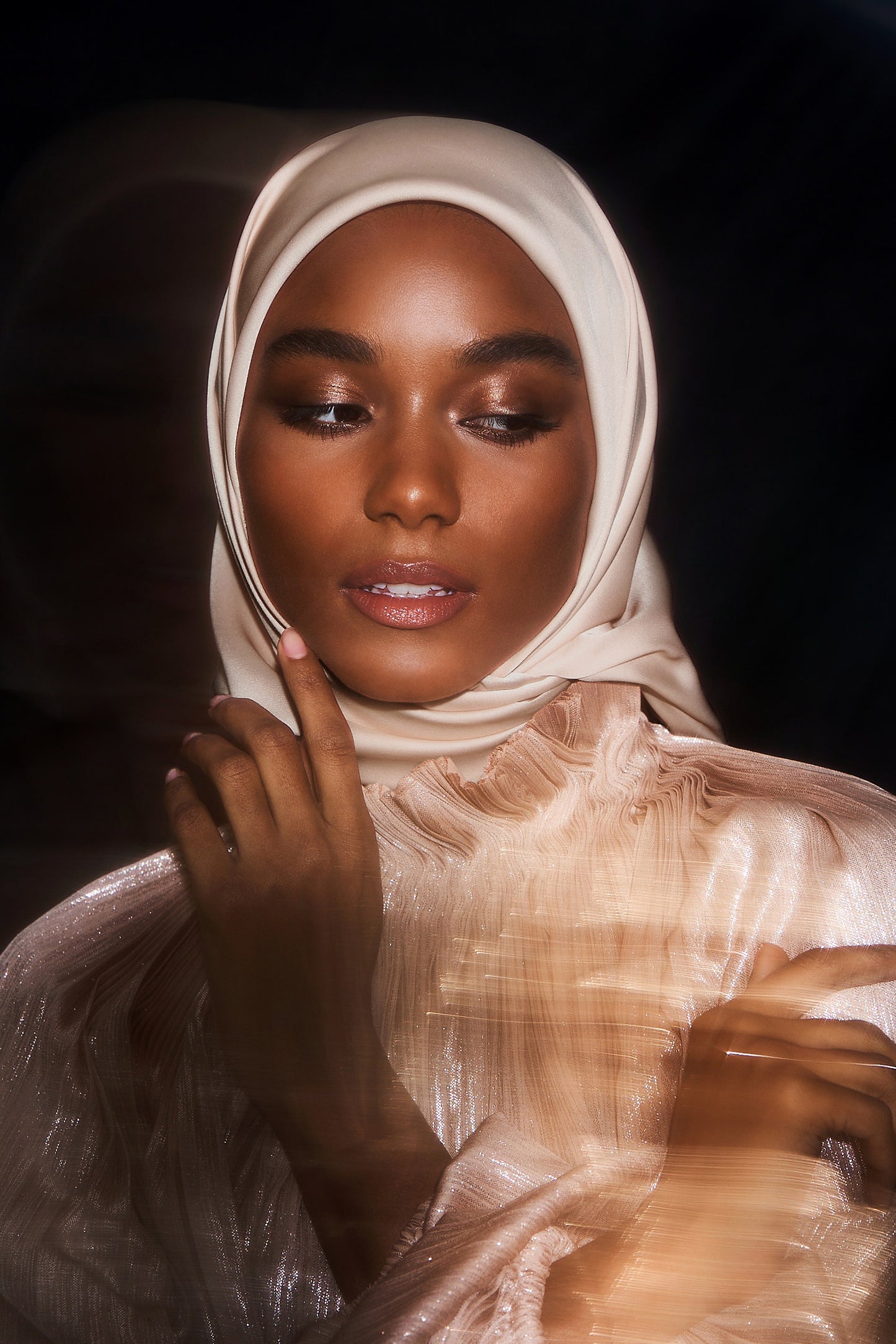 Perfect Satin Hijab - Champagne