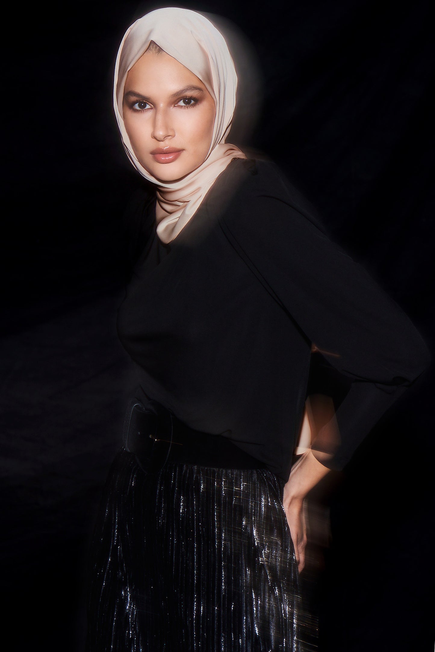 Perfect Satin Hijab - Champagne