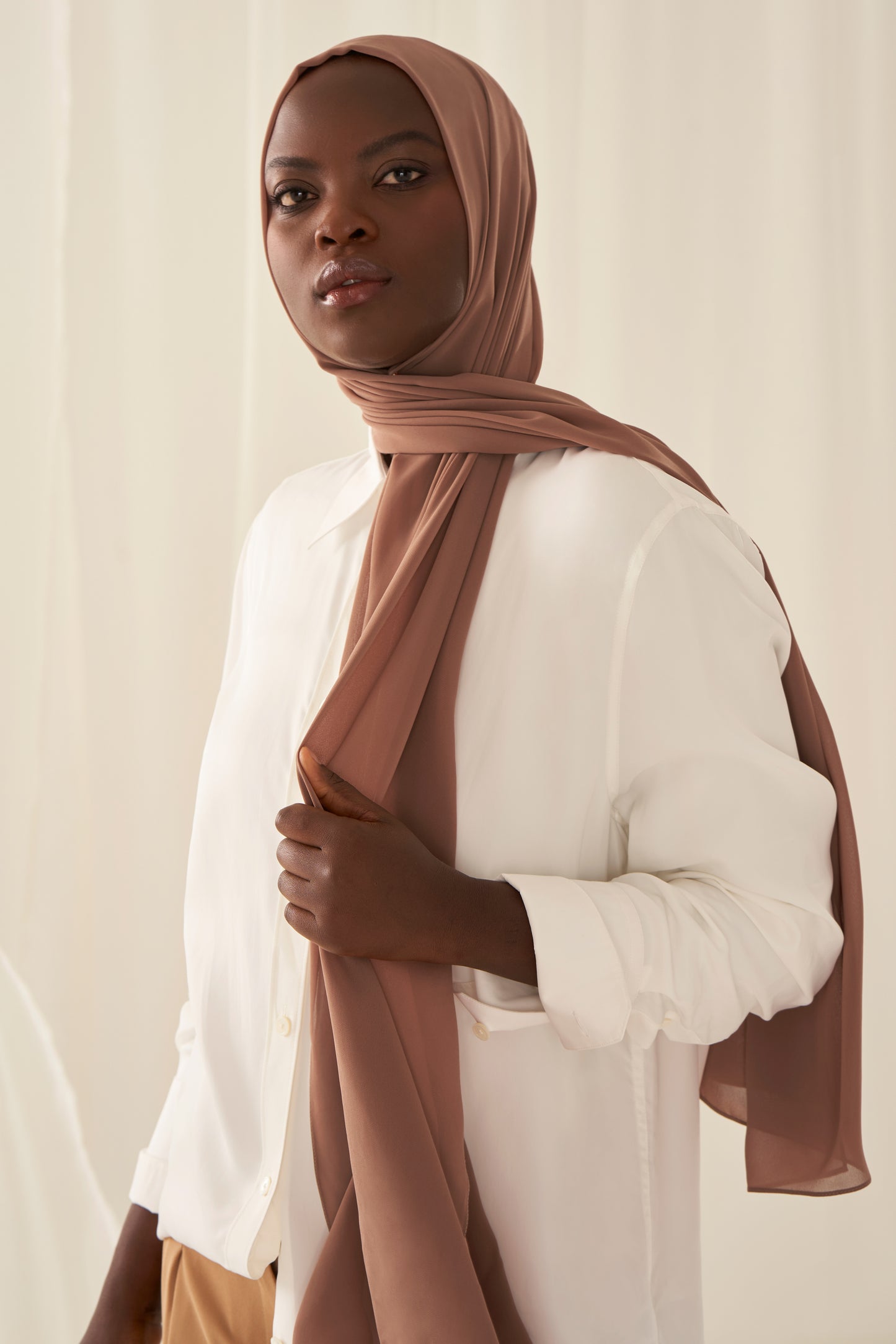 Everyday Chiffon Hijab - Chestnut