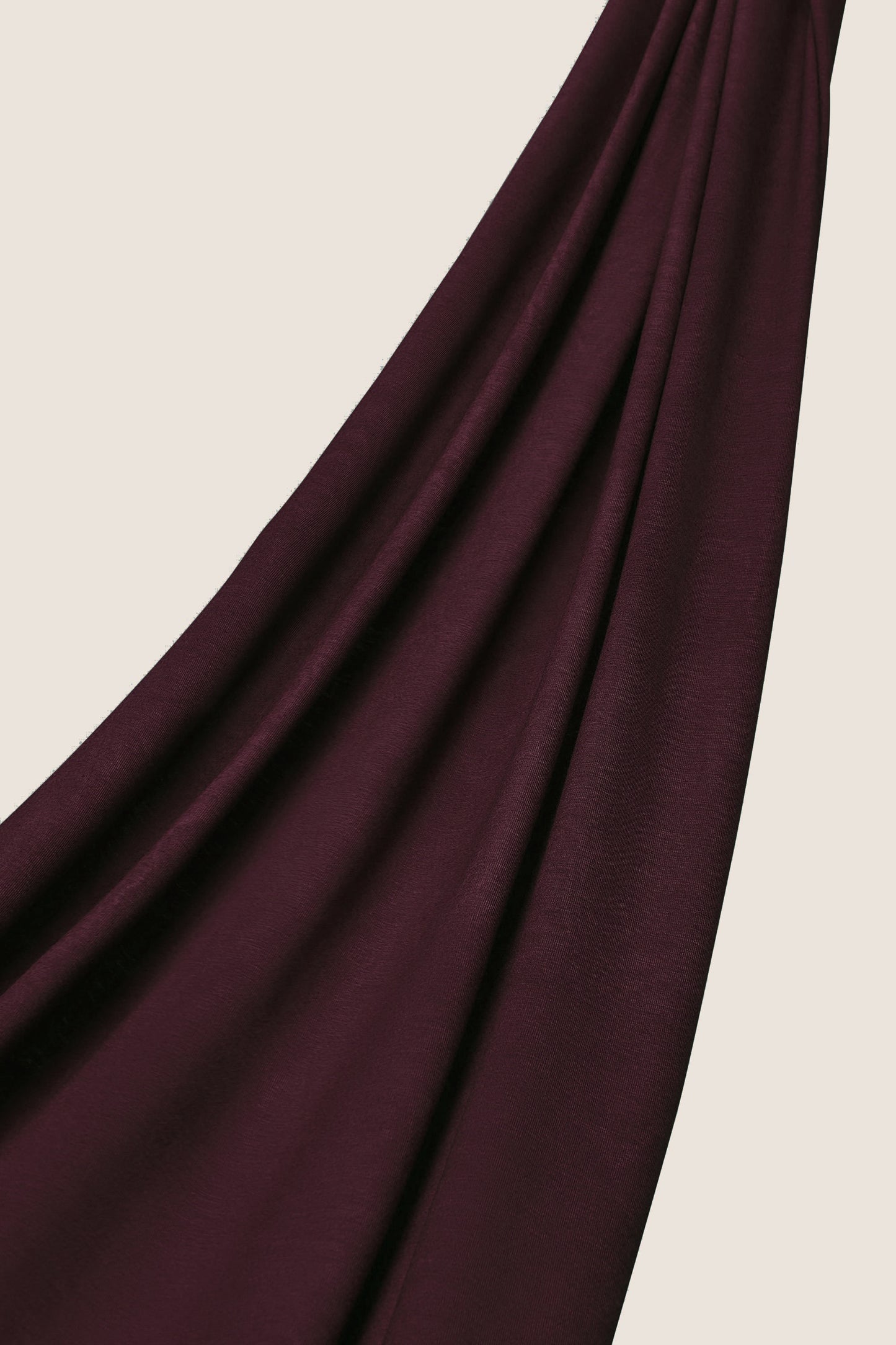 Premium Jersey Hijab - Deep Fig