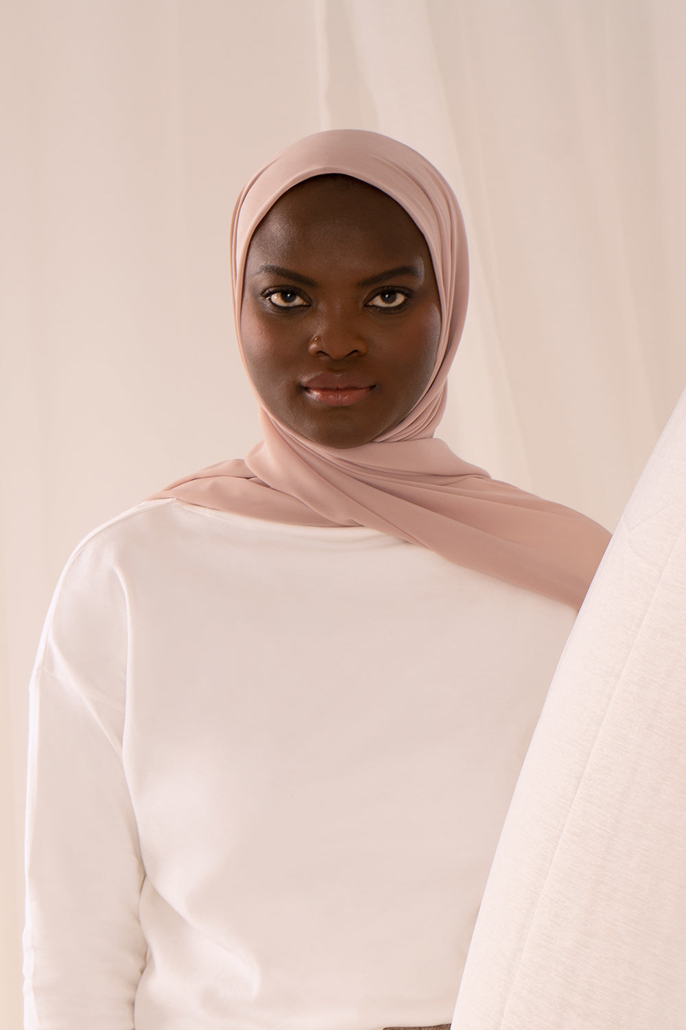 Recycled Chiffon Hijab - Dusty Mauve
