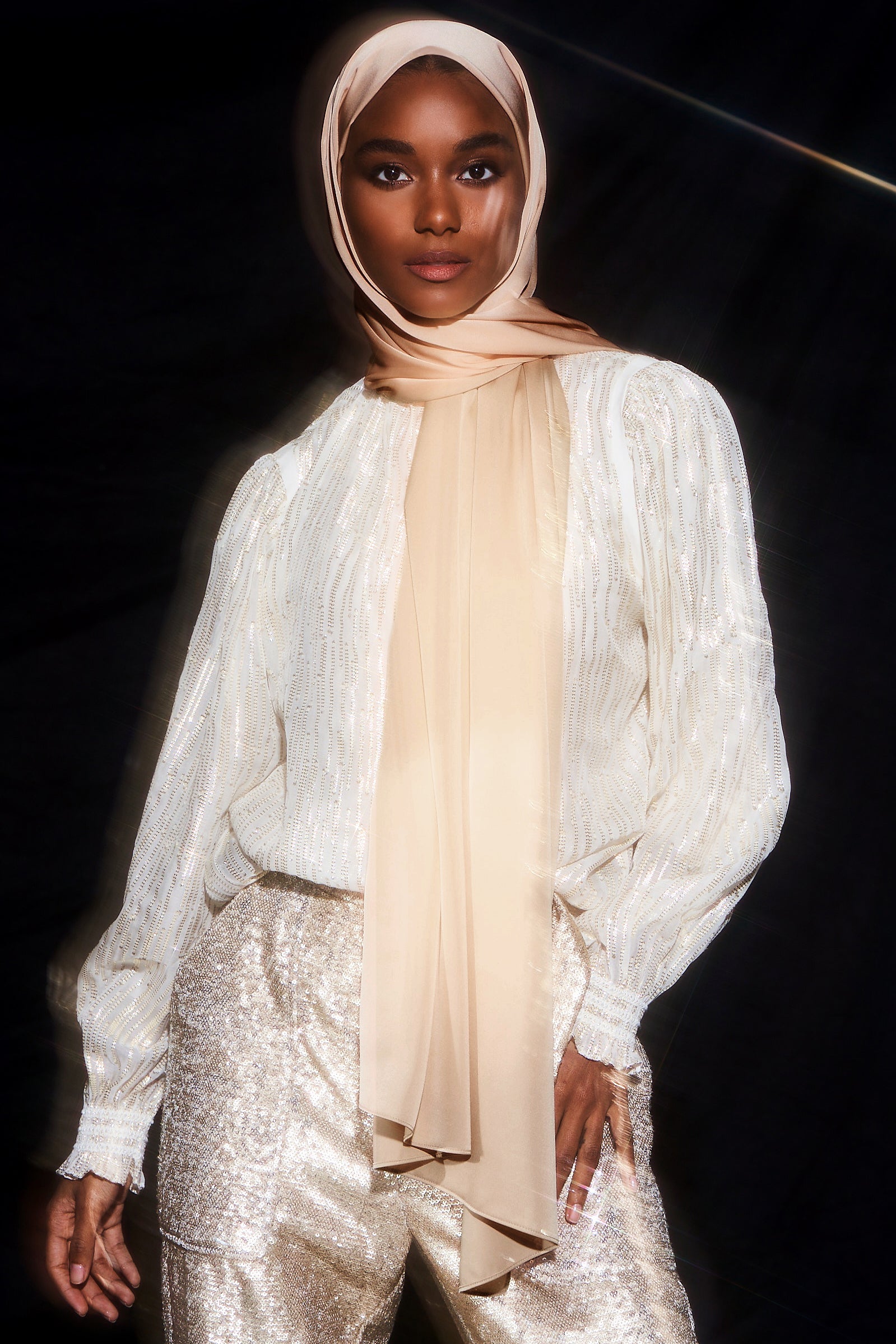 Perfect Satin Hijab - Gold Haute Hijab Perfect Satin Hijab - Gold Haute Hijab