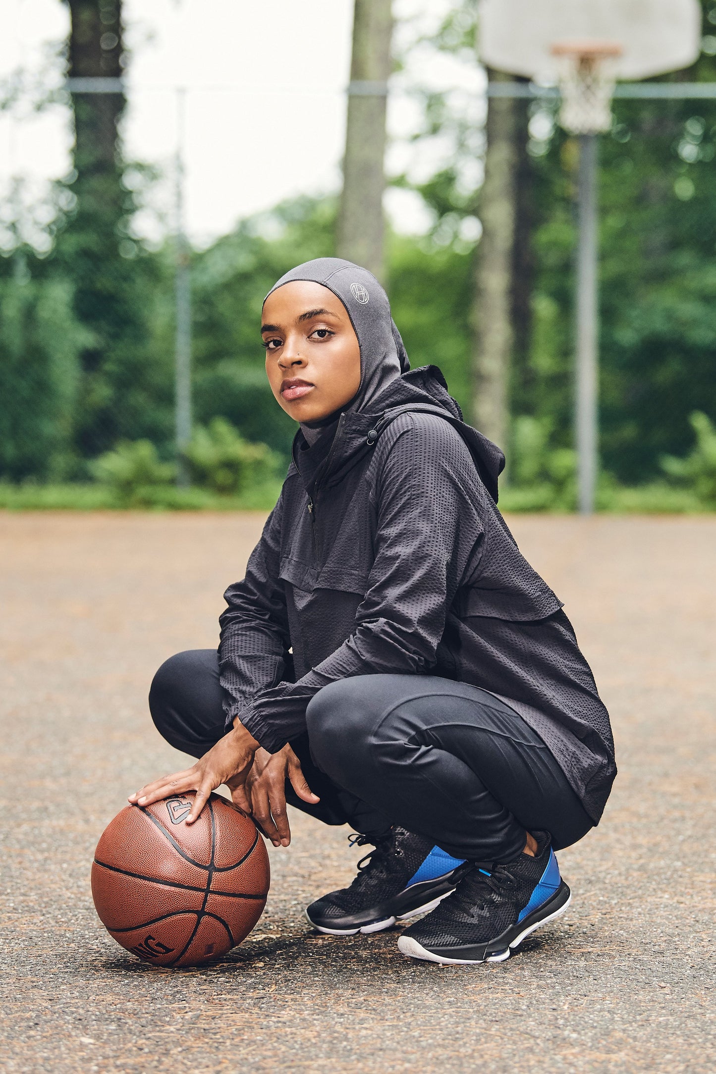 FlexFit Sport Hijab - Carbon