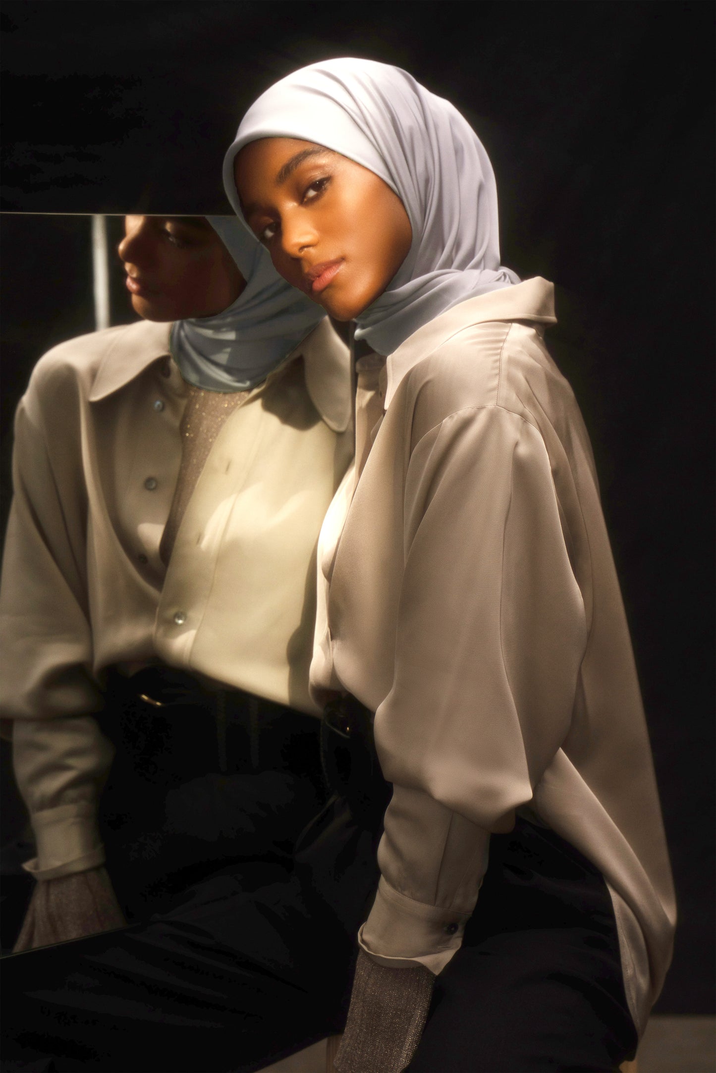Perfect Satin Hijab - Platinum