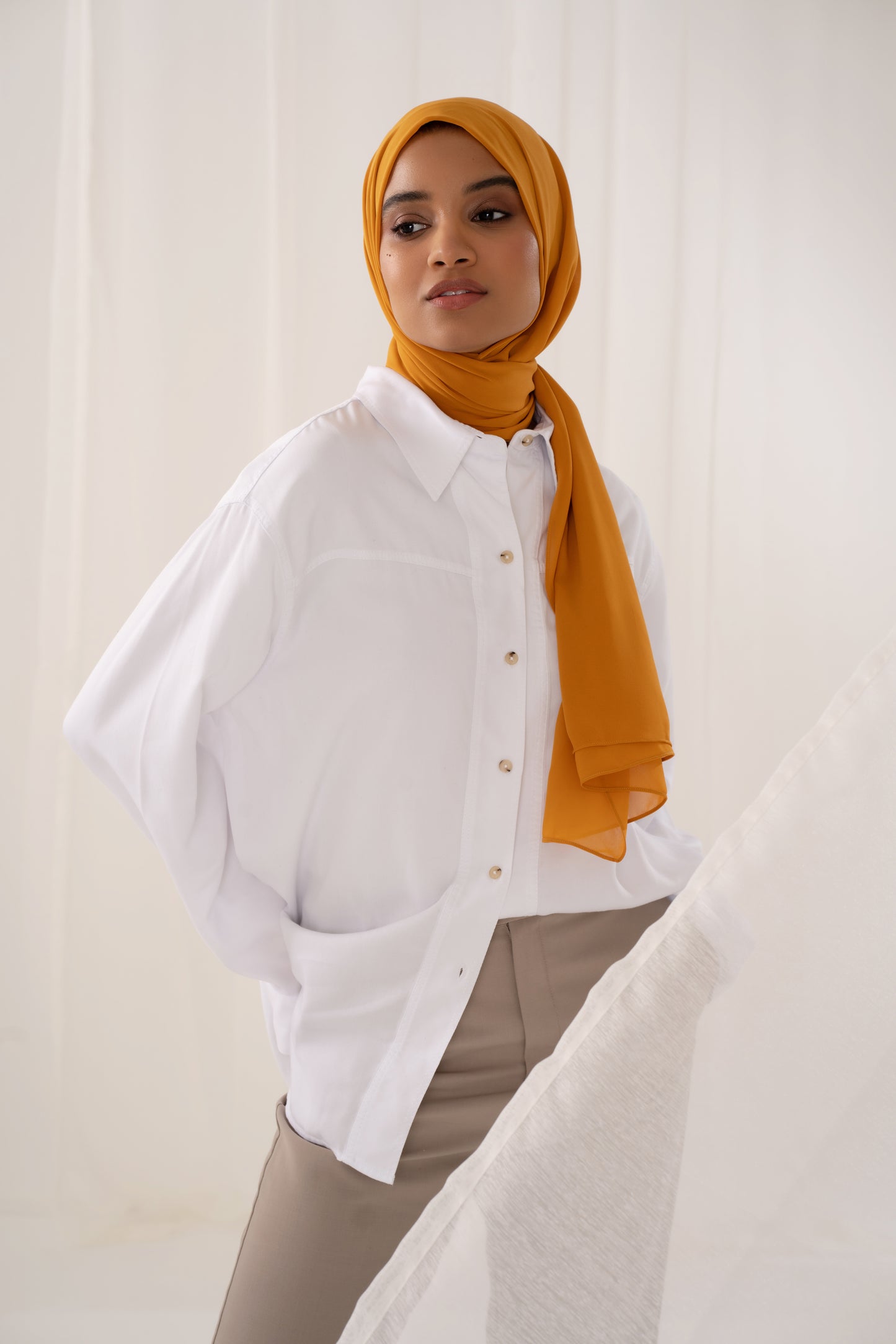 Everyday Chiffon Hijab - Saffron