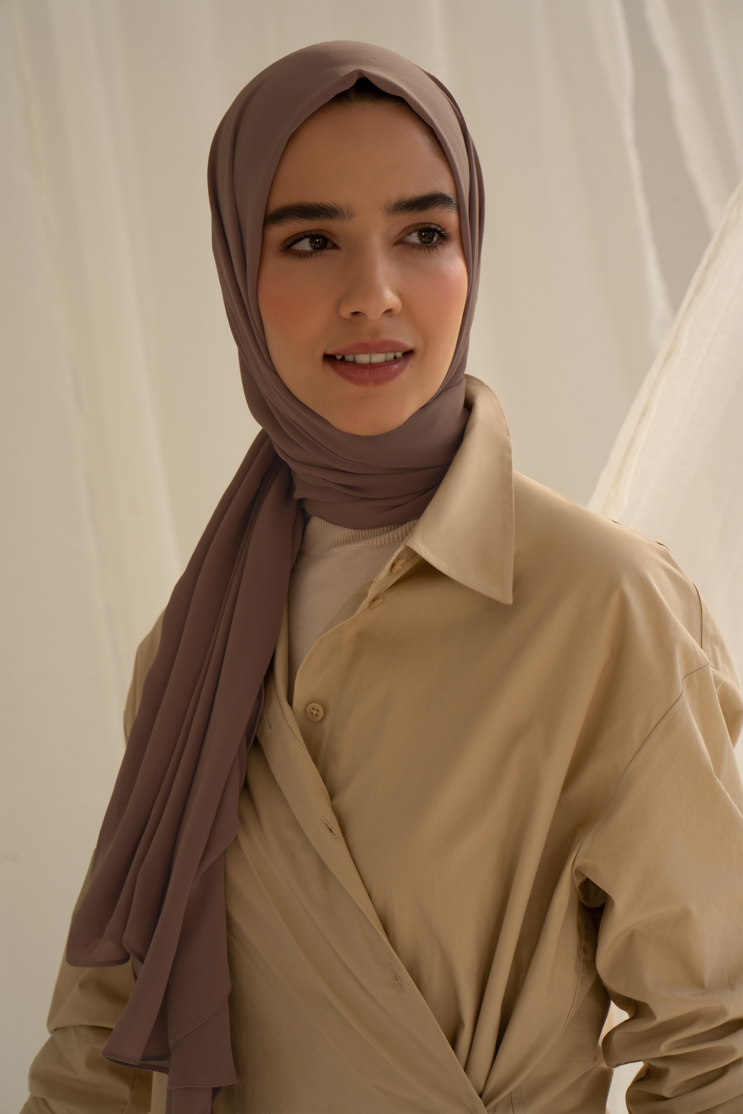 Everyday Chiffon Hijab - Truffle