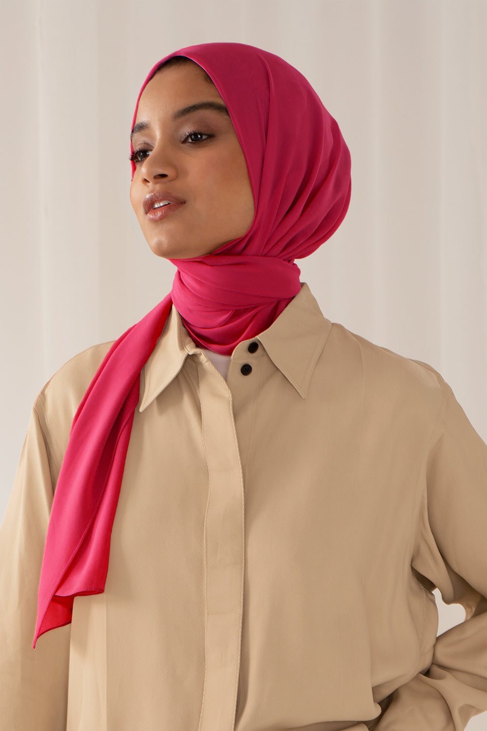 Everyday Chiffon Hijab - Hot Pink