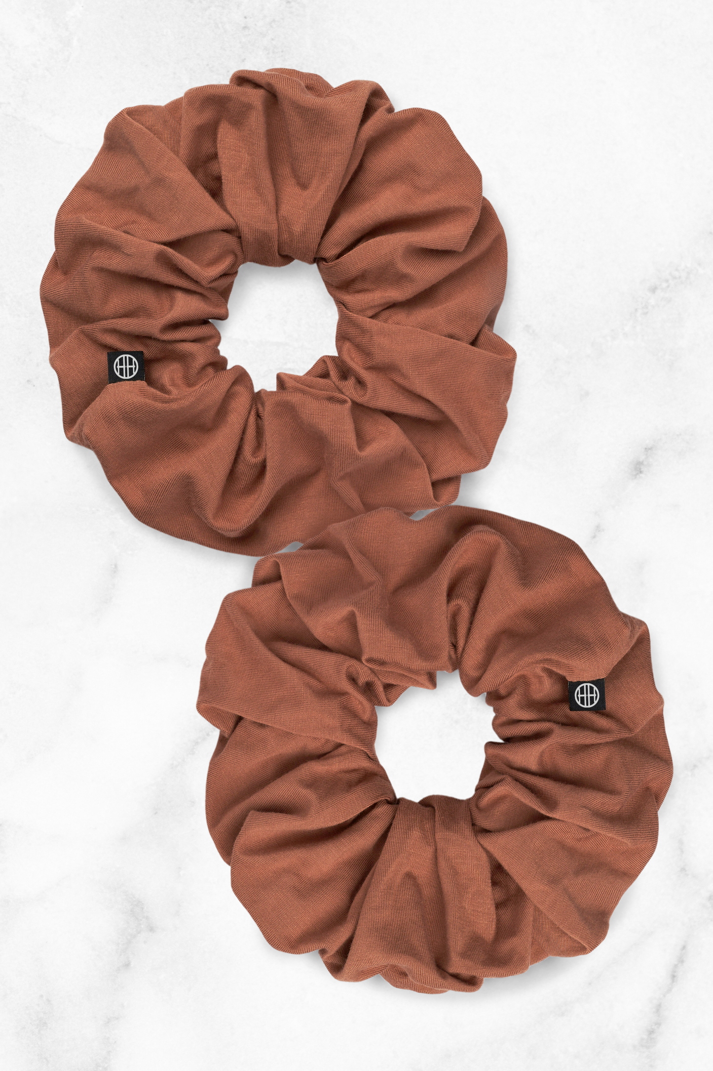 Bamboo Jersey Scrunchie Sienna - 2–pack