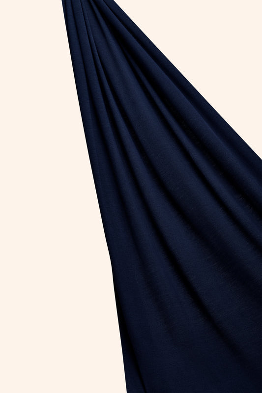 Premium Jersey Hijab - Navy