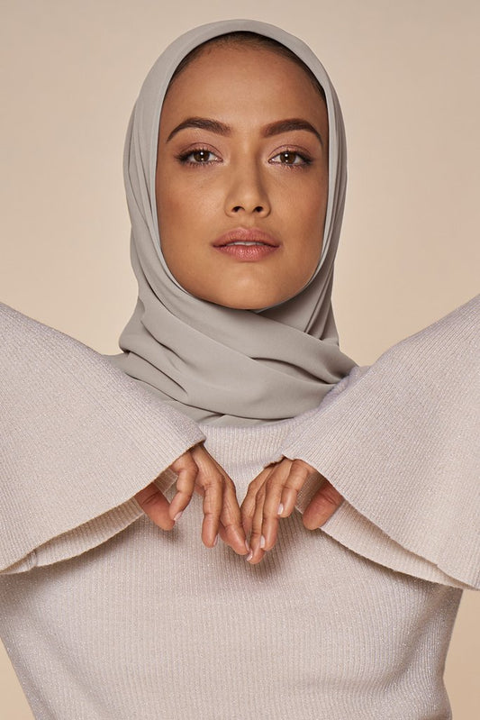 Perfect Pair Hijab Set - Silver