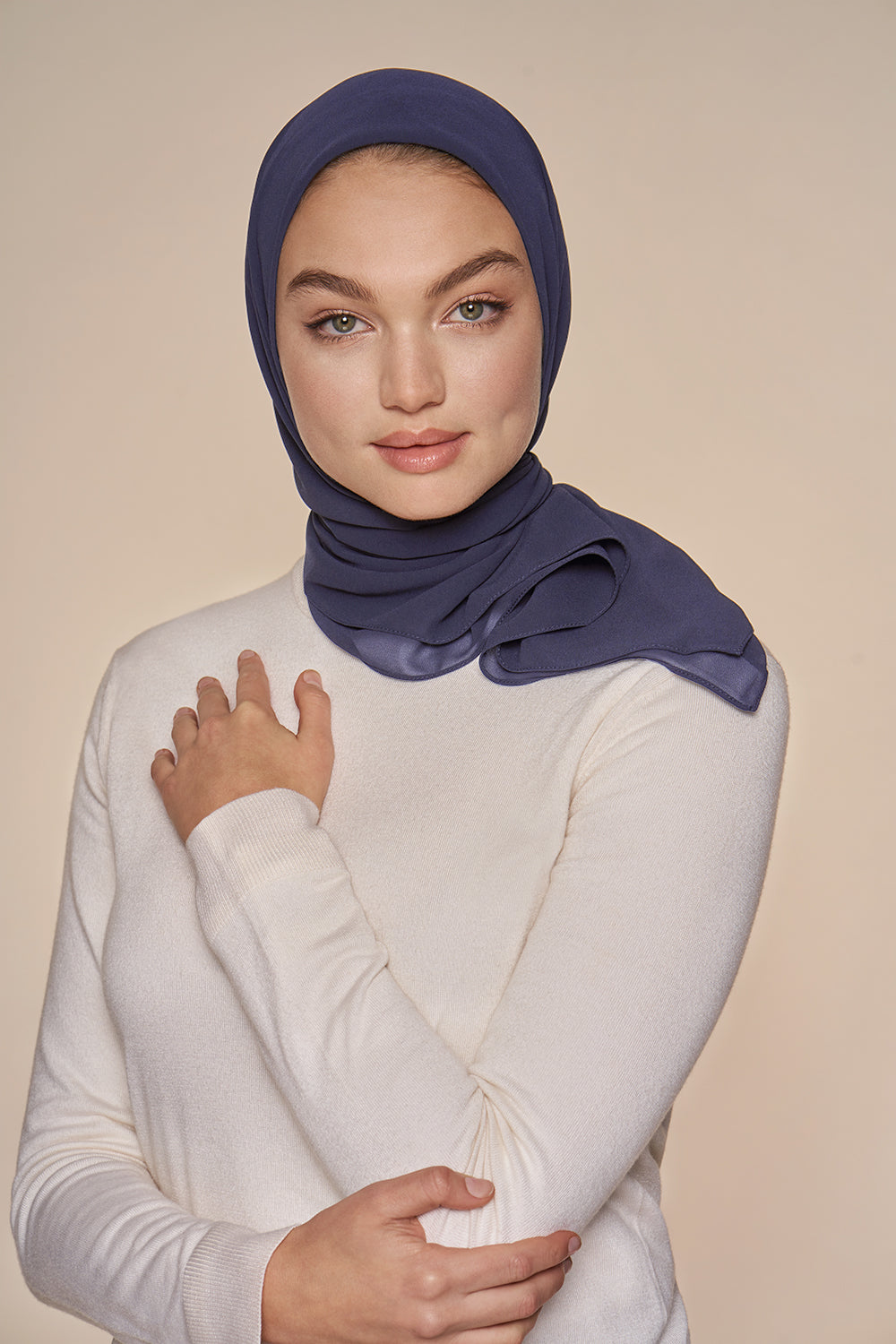 Everyday Chiffon Hijab - Nautical Blue