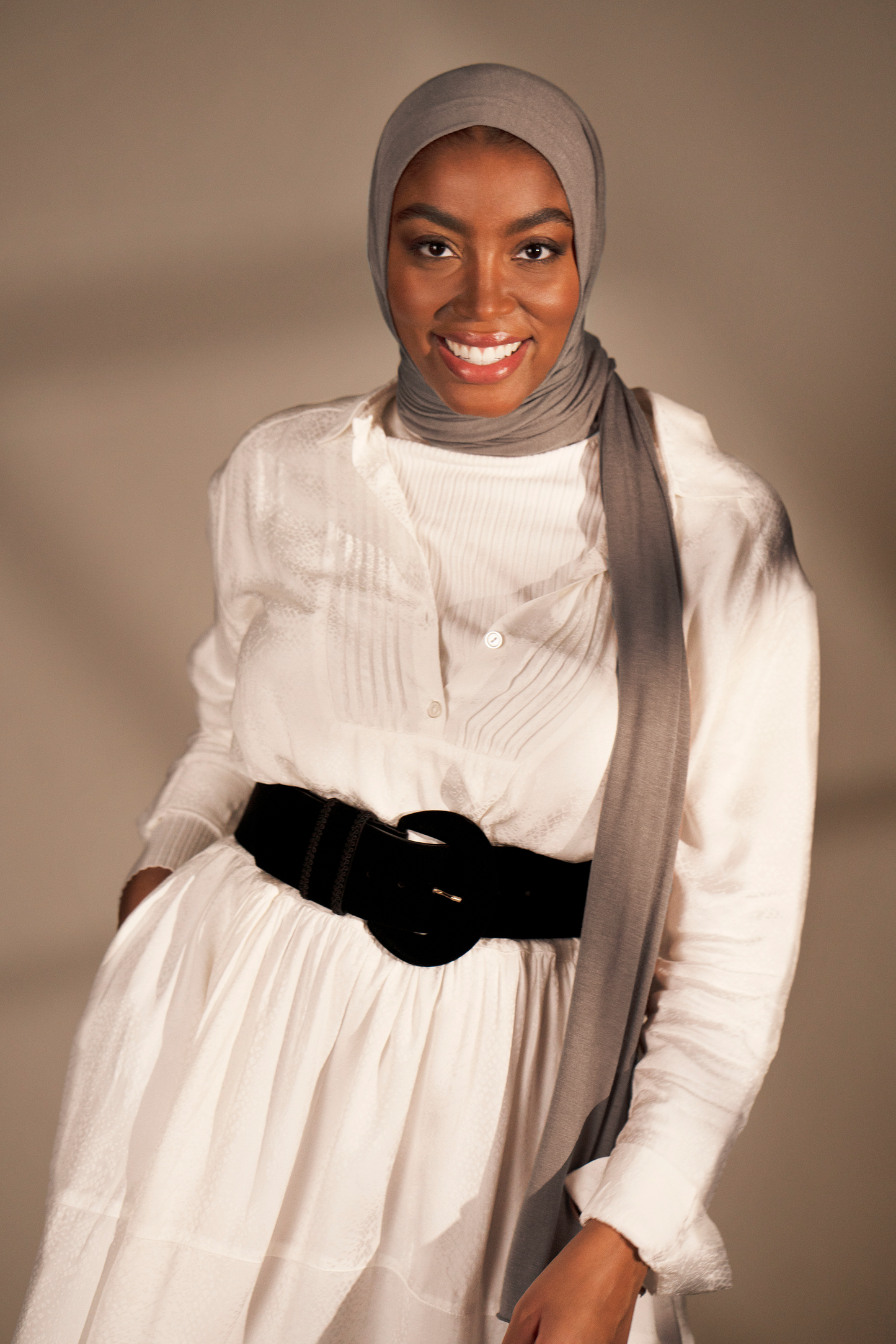 Premium Jersey Hijab - Taupe