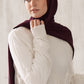Premium Jersey Hijab - Deep Fig