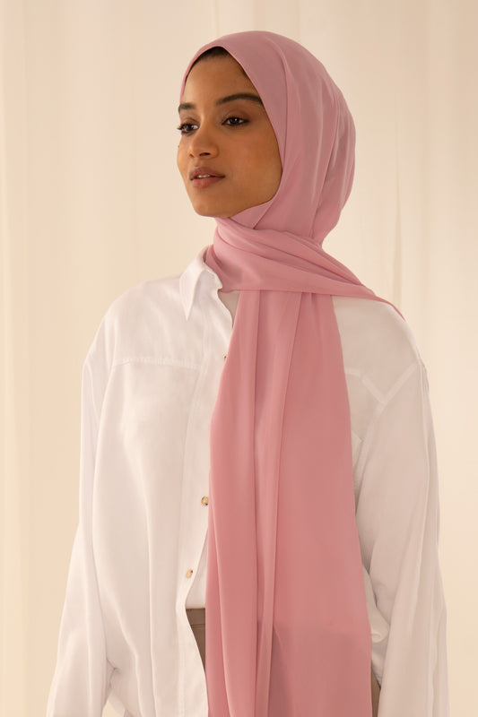 Everyday Chiffon Hijab - Cool Pink