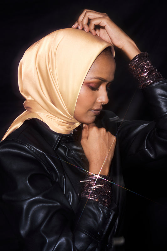 Perfect Satin Hijab - Light Honey