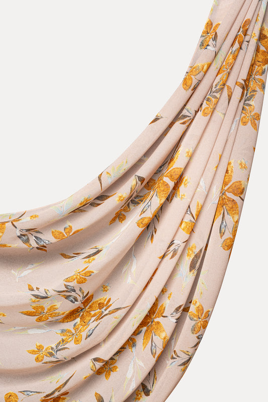 Suede Blossom Hijab