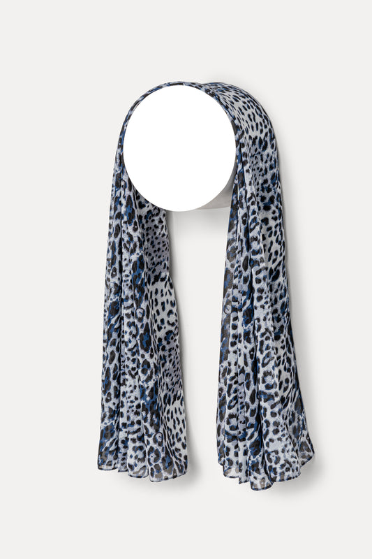 lndigo Leopard Hijab