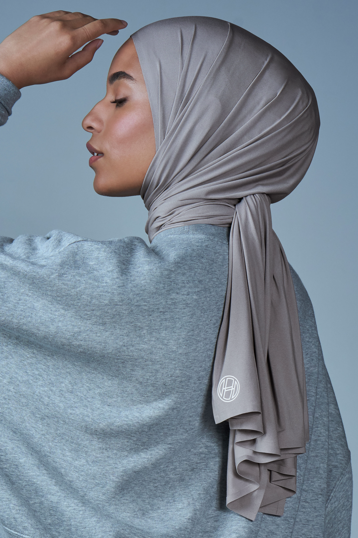 Tech Sport Hijab Set - Smoke