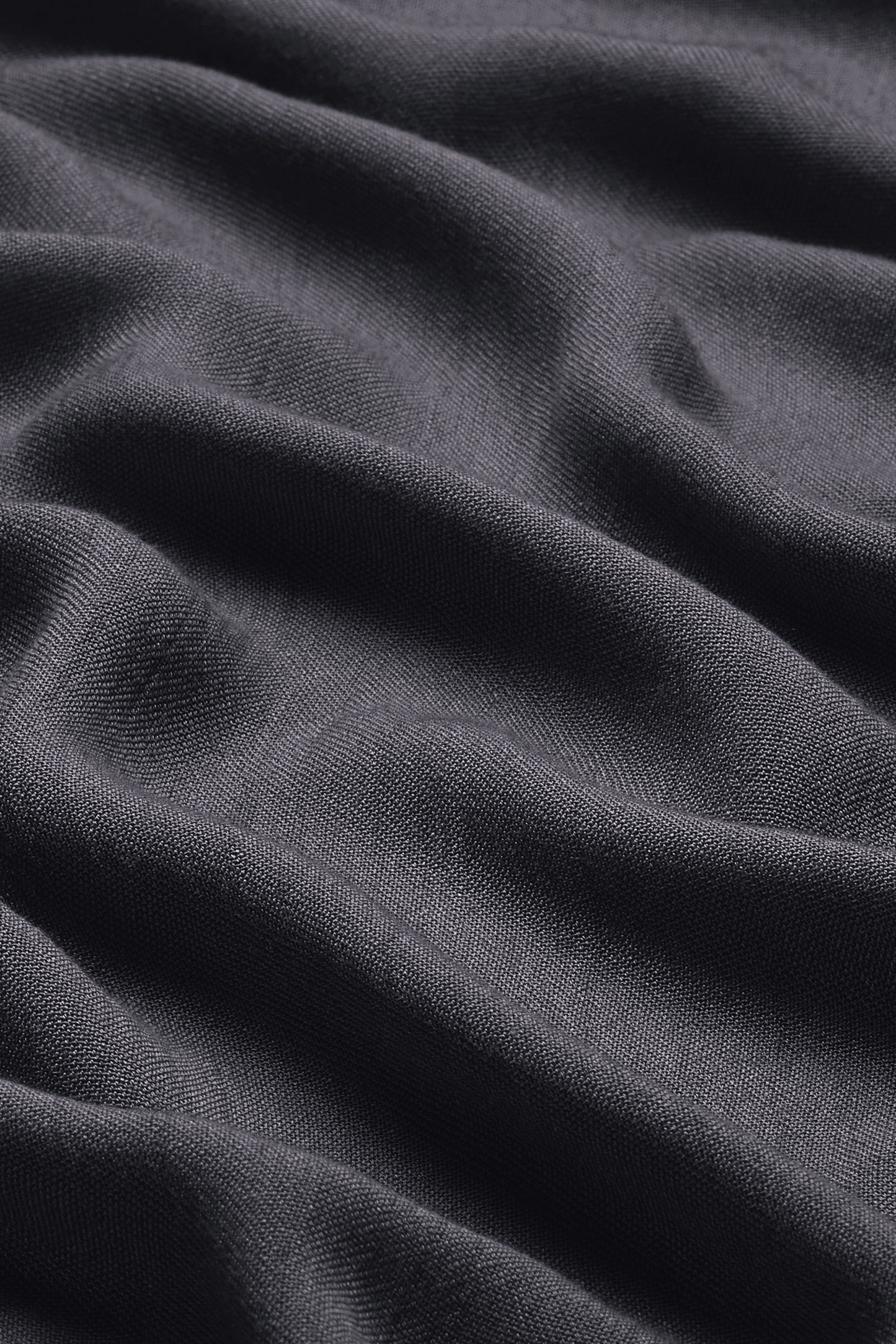 Bamboo Woven Hijab - Midnight Slate