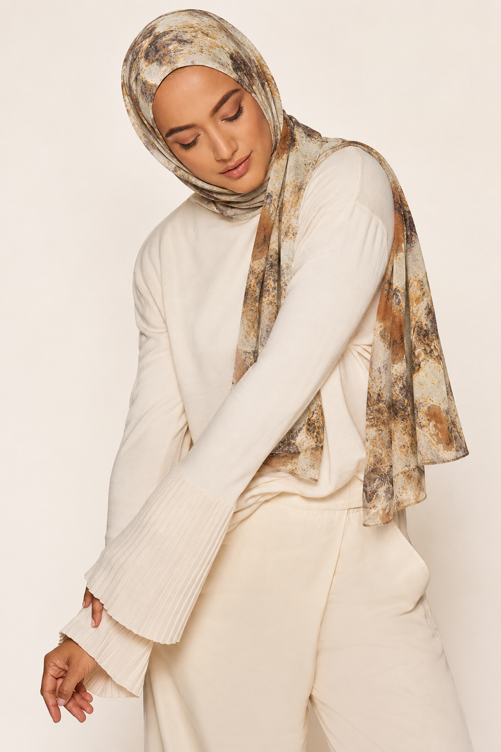 Cocoa Swirl Hijab