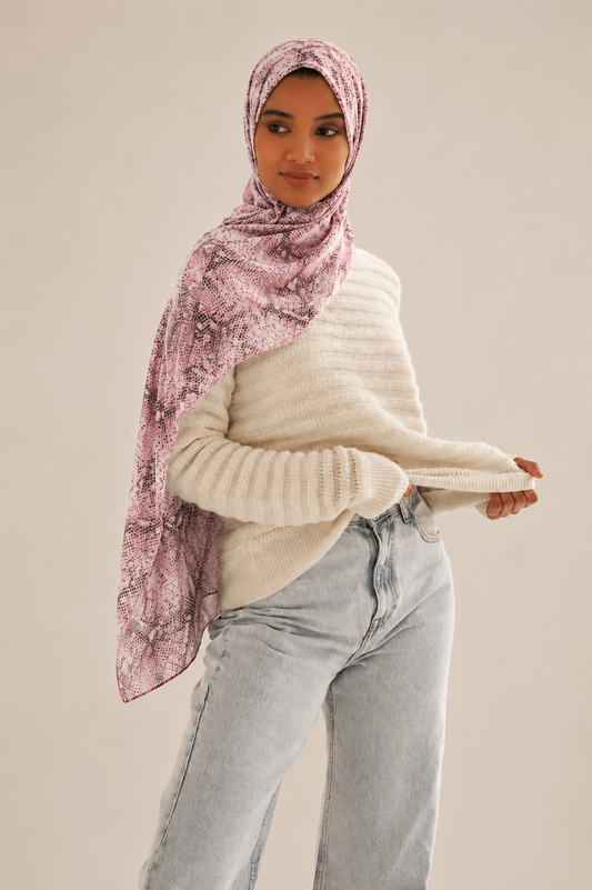 Pink Python Hijab