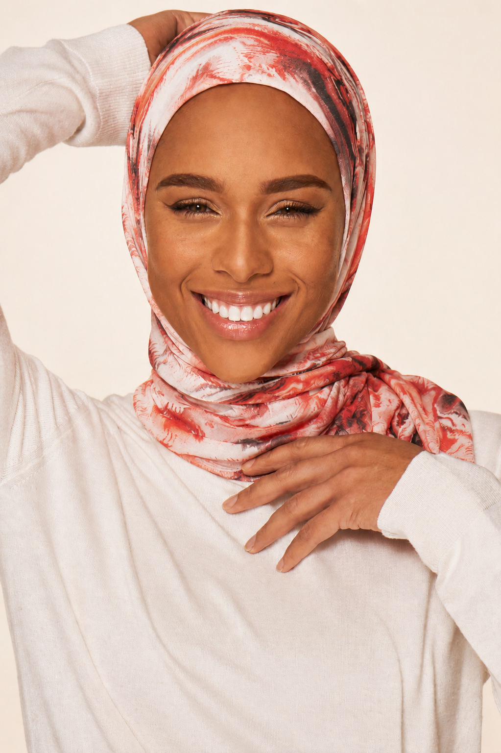 Crimson Current Hijab