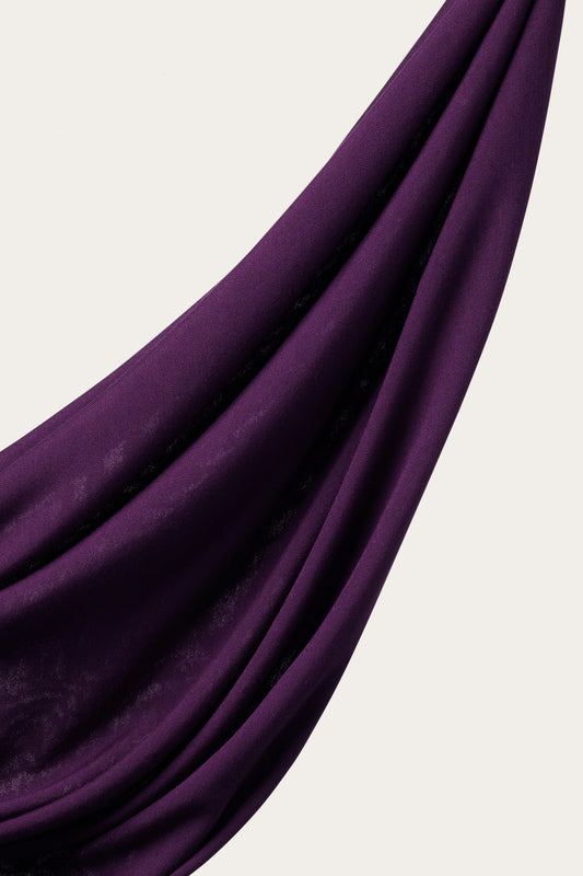 Bamboo Woven Hijab - Violet