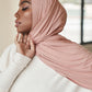Premium Jersey Hijab - Blush