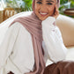 Fine Pleat Hijab - Tea Rose