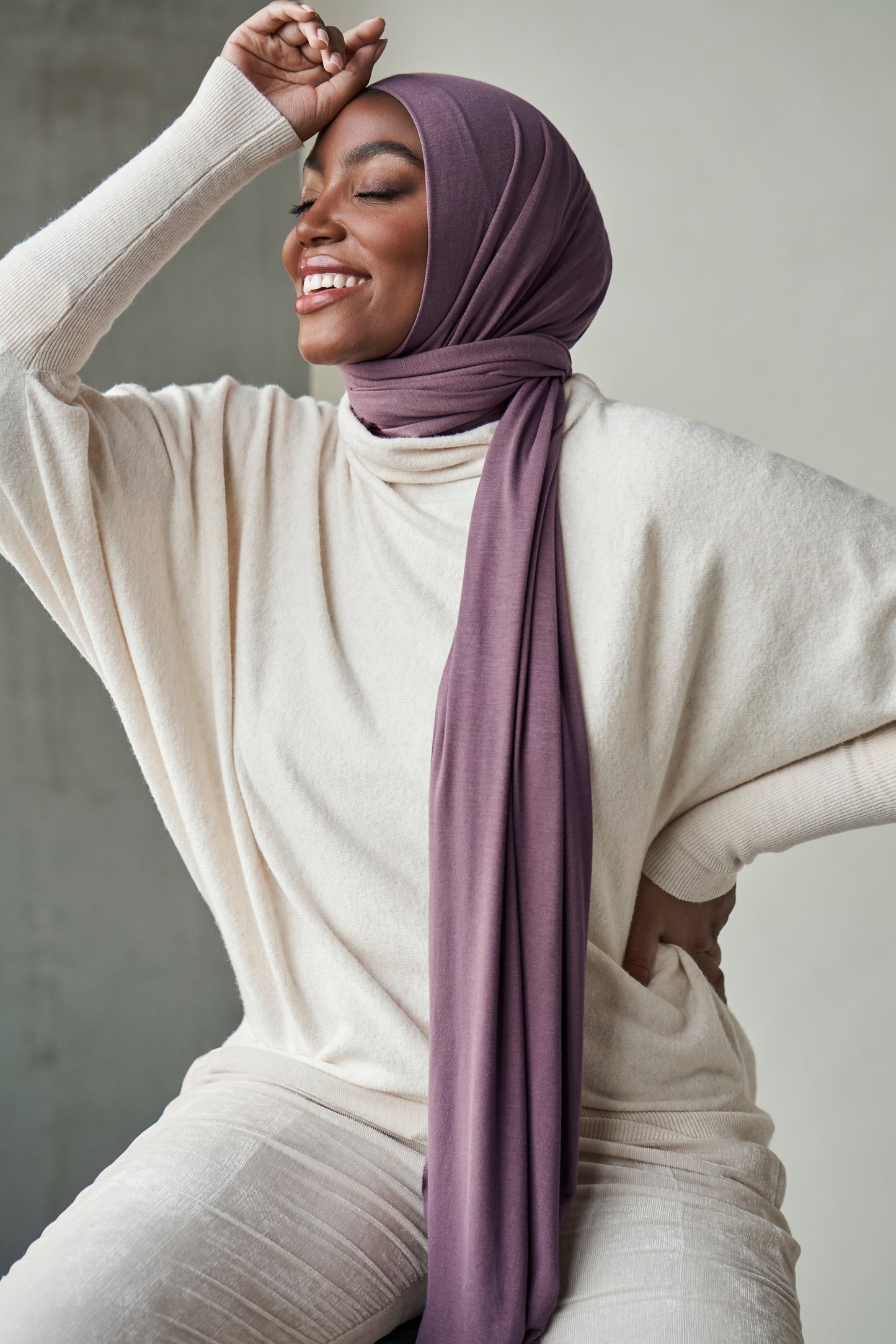 Premium Jersey Hijab - Fig