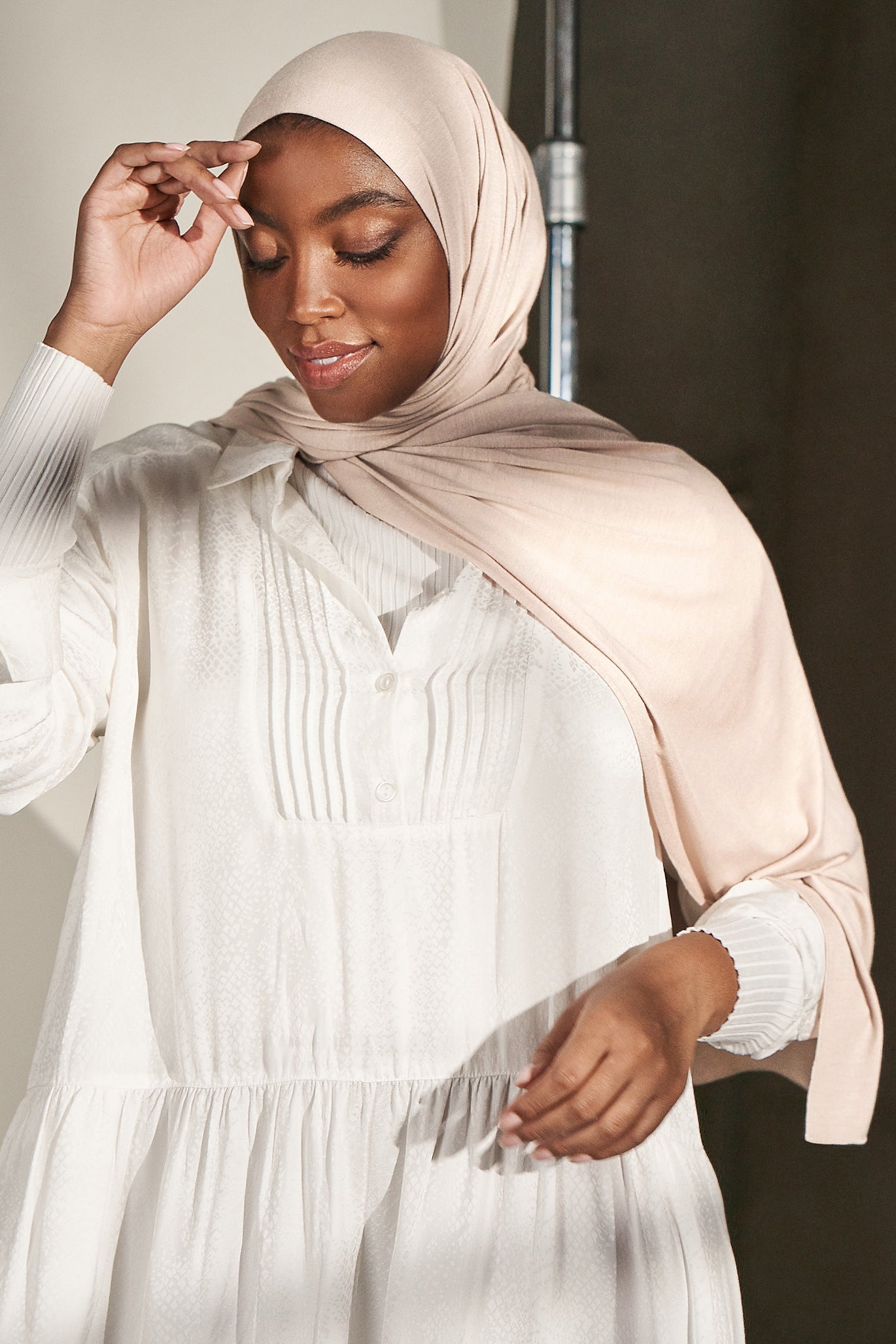 Premium Jersey Hijab - Buttercream
