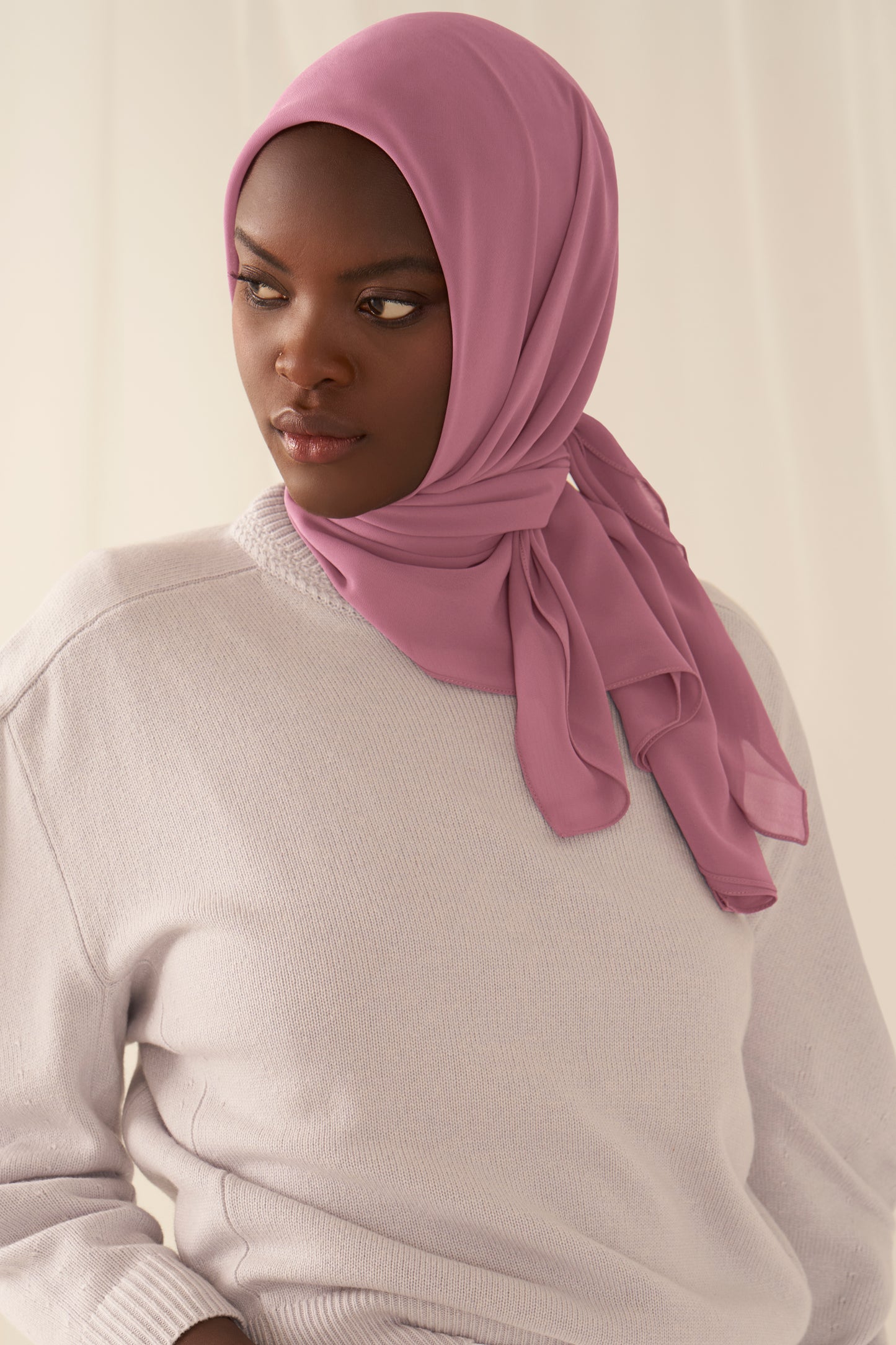 Everyday Chiffon Hijab - Dark Mauve
