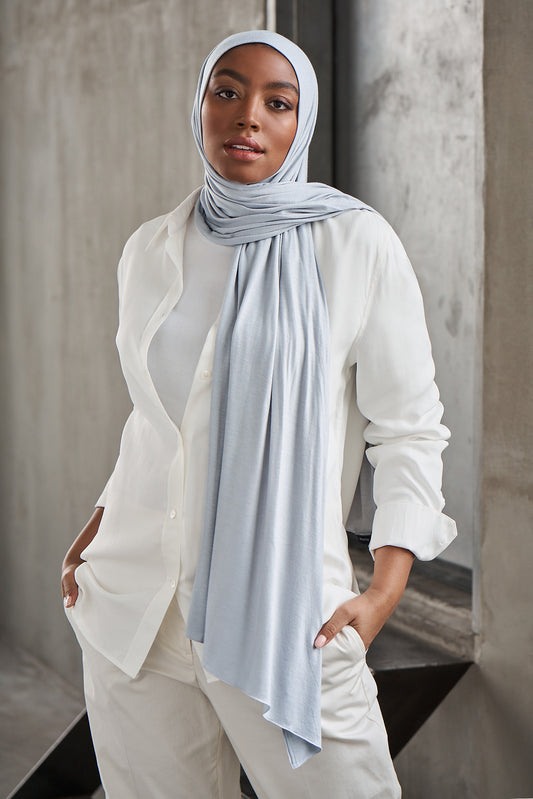 Premium Jersey Hijab - Glass Slipper