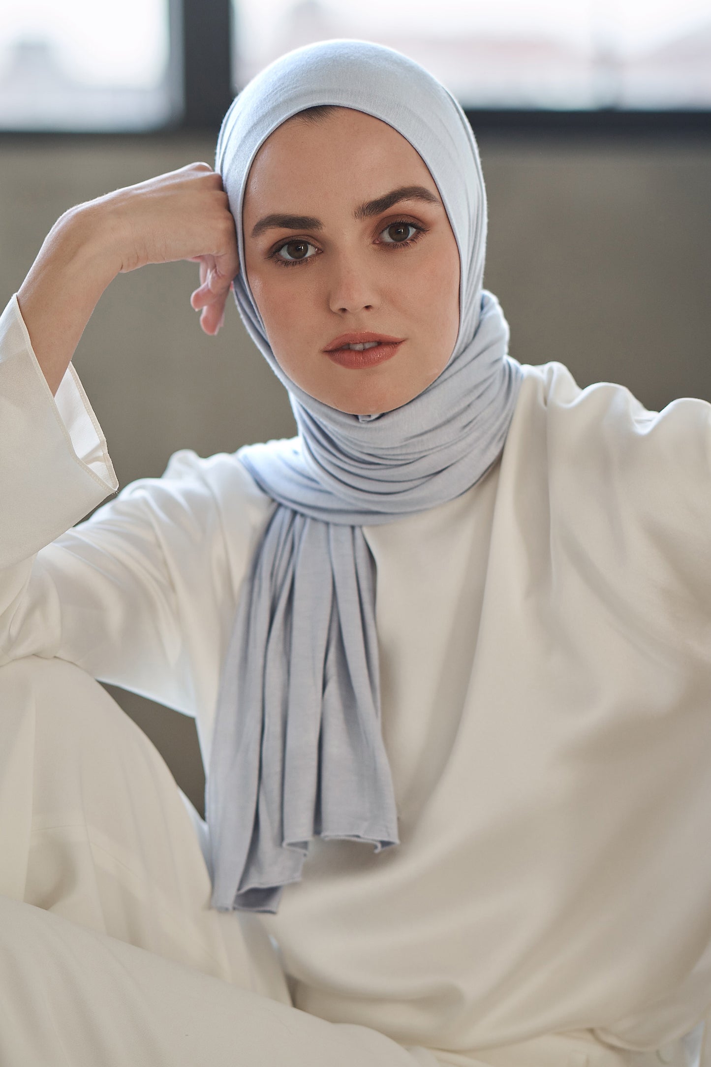 Premium Jersey Hijab - Glass Slipper