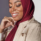 Premium Jersey Hijab - Cranberry